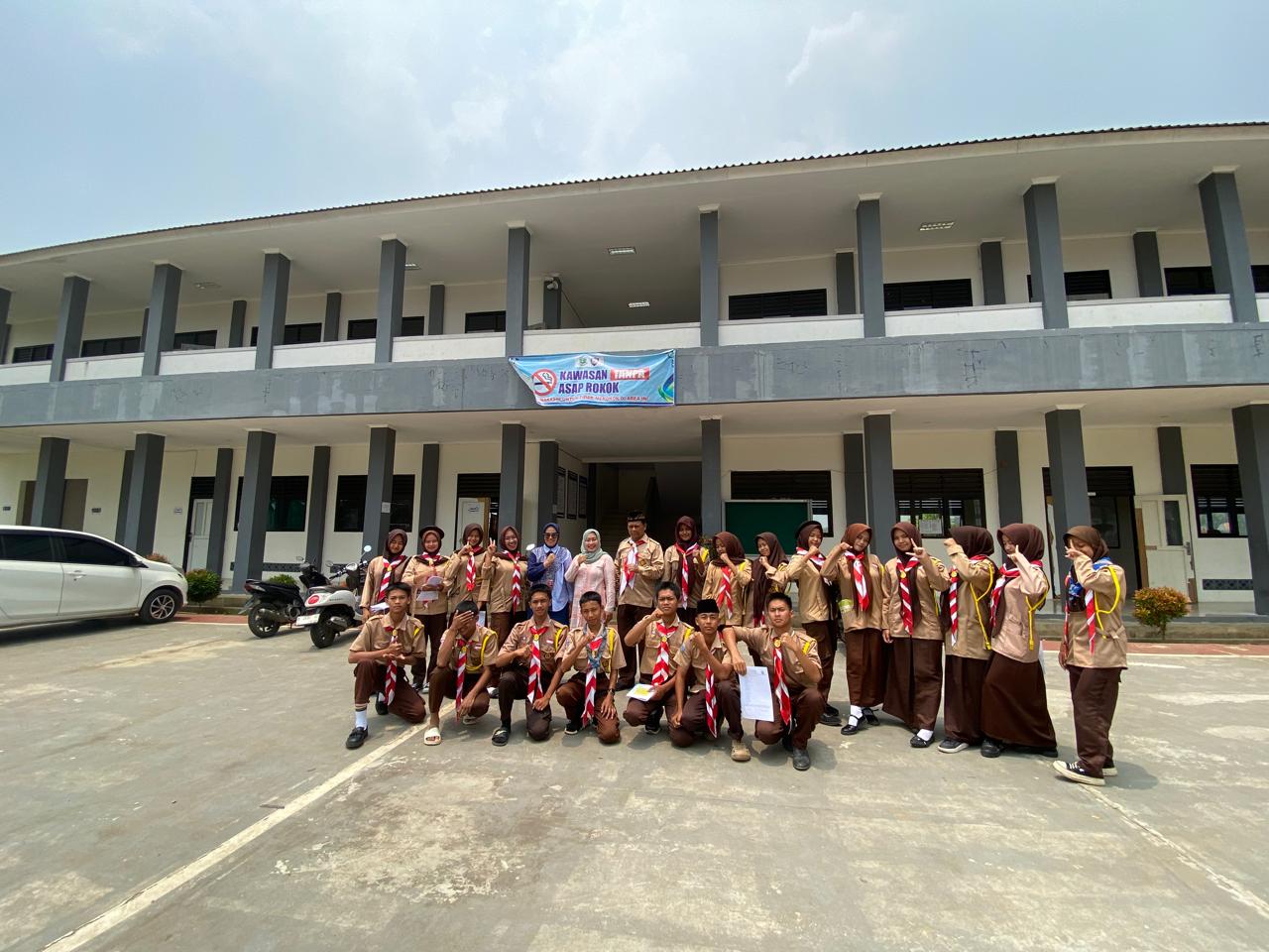 UPT Puskesmas Baros melaksanakan giat pembentukan Saka Bakti Husada (SBH) di SMKN 1 Baros