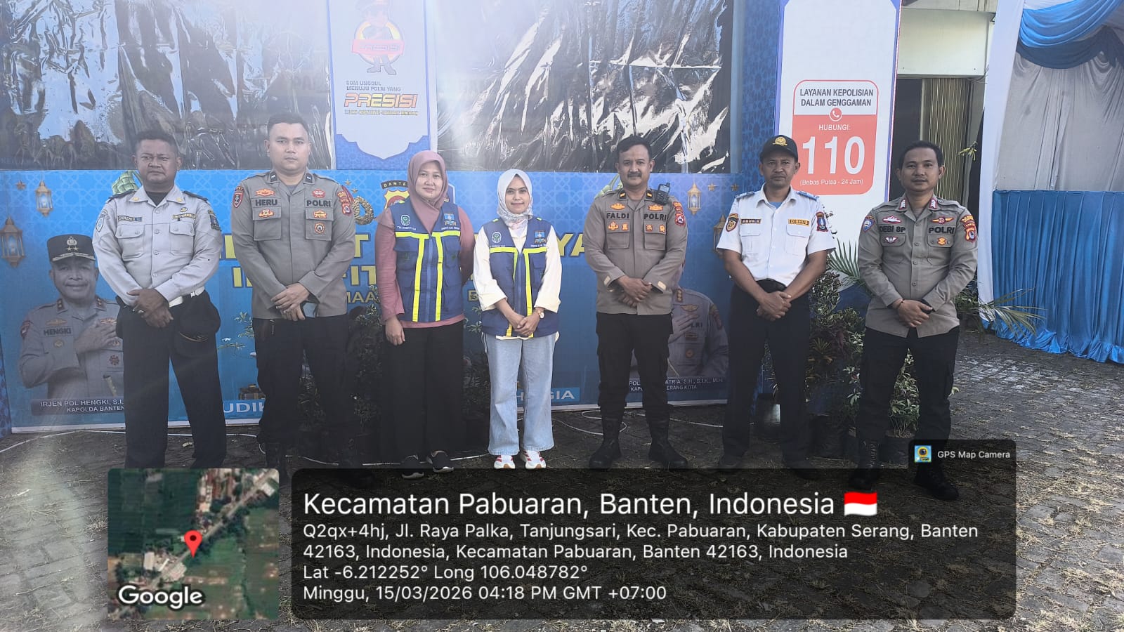 Dinas Kesehatan Kabupaten Serang beserta UPT Puskesmas Baros Menyediakan Posko Kesehatan Mudik Hari Raya Idul Fitri 1447 H Di Jalan Raya Palka Ciomas 